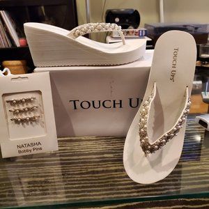 Touch Ups Wedding Wedge Flip Flops / Sandals